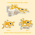 3pcs Compressed Wood Pulp Sponge Scrubber, Cute Cartoon Dual-Sided Reusable Dish Washing Cleaning Sponges Brush, with lanyard, Individually Packag...