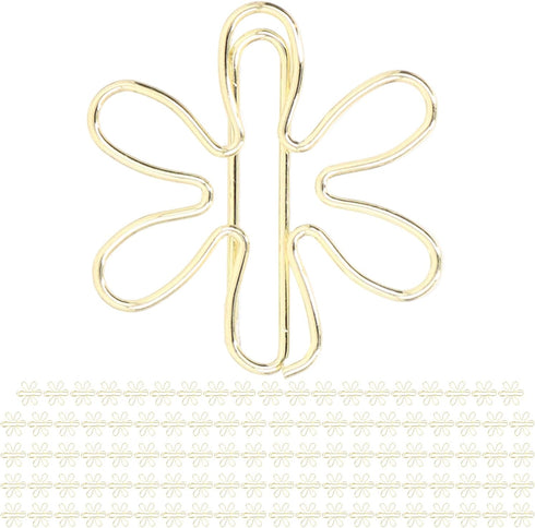 Cute Paper Clips, 100pcs Funny Planner Clips Innovative Cute Design Anti Rust Electroplating Process Gold Paper Clips Paperclip Bookmark for Offic...
