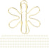 Cute Paper Clips, 100pcs Funny Planner Clips Innovative Cute Design Anti Rust Electroplating Process Gold Paper Clips Paperclip Bookmark for Offic...