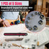Stainless Steel Dowel Pin Centers Set, 5pcs Dowel Pins of 1/4" 3/8" 5/16" 7/16" 1/2",Sharp Point Dowel and Tenon Center Transfer Plugs for Joinery...