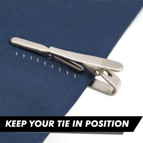 Tie Clip for Men-Elegant Tie Bar for Formal Business Wedding Tuxedo Shirts, Personalized Tie Clip for Men with Gift Box for Father, Boyfriend, Fri...
