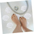 12PCS Non-Slip Bathtub Stickers: Sea Shell Shaped Safety Shower Treads, Adhesive Appliques Bathroom Floor Decal, White Anti Slip Shower Strips...