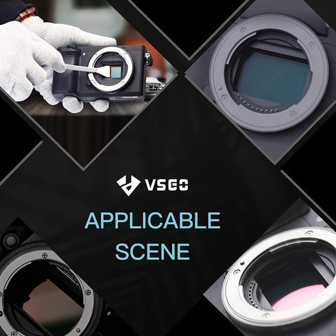 VSGO VS-S02-E APS-C Digital Camera Sensor Cleaning Kit Clean Swab × 10 with Sensor Cleaner Solution for Nikon Canon DSLR Cleaning...
