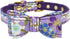 Dog Collar with Bowtie, Colorful Dog Collar Soft Durable Adjustable Costume Puppy Collar for Small Medium Large Dogs Gift (S, Purple)...