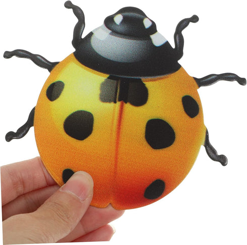 MERRYHAPY 3pcs Wall Wrought Iron Pendant Garden Decor Metal Ladybug Garden Wall Art Lawn Decorations Outdoor Yard Iron Animal Decor Hanging Wall A...