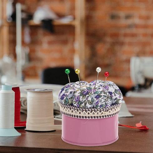 MAGICLULU Sewing Pin Cushion Pin Cushions Holder Glass Head Pin Holder Sewing Pin Storage Box for DIY Craft Hair Clip Daily Hand Sewing...