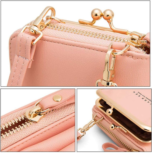 Womens Small Crossbody Bag Cellphone Purse Wallet Card Clutch Travel Pocket...