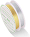 2 Pack Jewelry Craft Wire - 20 Gauge Tarnish Resistant Copper Beading Wire for Jewelry Making, 0.8mm X 3m Each (Gold, Silver)...