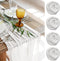 White Gauze Table Runner Cotton Wedding Decorations Rustic Cheesecloth Table Runner Cheese cloth Fabric Bulk for white party décor, bohemian table...