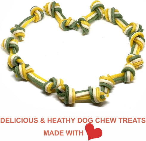 Rawhide Free Triple Dental Floss Treats Medium 5pcs/bag...