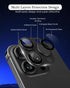 Compatible for iPhone 15 Pro/iPhone 15 Pro Max Camera Lens Protector 3D Metal Tempered Glass Screen Anti-Explosion Camera Cover for iPhone 15 Pro ...