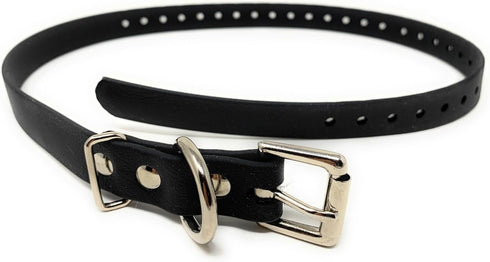 Sparky Pet Co 3/4" Biothane Replacement Roller Buckle Dog Collar E Collar Sport Dogs (Black)...