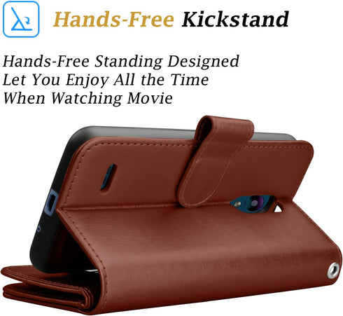 LG Aristo 2 Case, LG Aristo 3/ Risio 3/ Rebel 3 LTE/Phoenix 4/ Zone 4/ Tribute Dynasty/Fortune 2/ Rebel 4 LTE Case Wallet, Takfox PU Leather Folio...