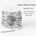 Jabogrii 16.4 Feet Silver Stainless Steel Chain for Jewelry Making Paperclip Oval Women Necklace Bracelet DIY Craft Jewelry Making Chains...