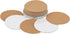 Self Sticky Cork Coasters 20Pcs Round Cork Sticker Peel Padding Ceramic Backing Sheets Pads Sticky Cork Craft Supplies Fit Wall, Mat, Tiles, Ceram...