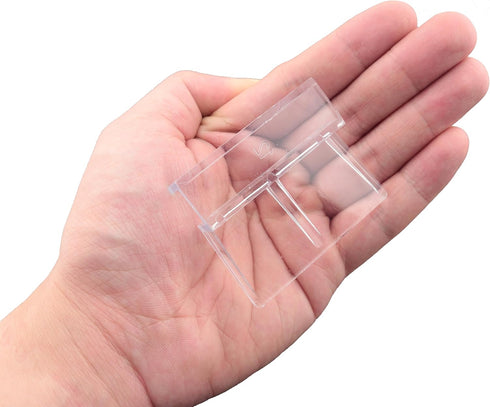 10PCS Acrylic Aquarium Lid Clip 12mm Fish Tank Lid Bracket Frameless Tank Lid Clip Support Stand for Various Open Fish Tanks Planted Tanks Pet Gla...