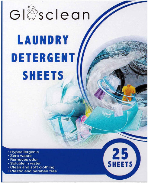 Laundry Detergent Sheets - 50 Strips (25 Sheets) | Earth Friendly Fresh Scent Plastic Free Travel Laundry Soap...