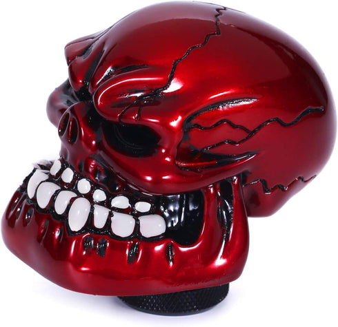 Skull Shift Knob Transmissions Gear Shifter Stick Handle Shifting Lever Fit Most Manual Automatic Cars Truck SUV (Red)...