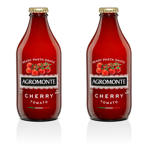 Agromonte Authentic Italian Cherry Tomato Pasta Sauce (Classic)- Taste of Italy Gourmet Foodie and Chef Gift - Ready to Use, Certified Kosher, Glu...