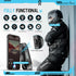 Motorcycle Bluetooth 5.4 Headset with LCD Screen,Motorcycle Helmet Speakers with 2 Mic,3D Stereo Sound,48h Music&FM,Noise Reduction and Waterproof...