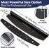 KitchenStar 18-Inch Pizza Cutter Rocker Blade - Sharp Stainless Steel Slicer Knife, Protective Cover, Black Nonstick, Extra Large - Commercial Piz...