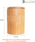 Totally Bamboo Triple Salt Cellar, 3 Tier Bamboo Kitchen Salt and Pepper Storage Box with Magnetic Swivel Lids...