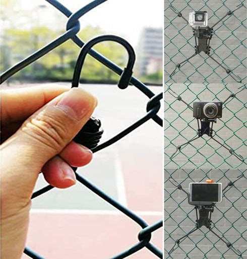 Universal Chain Link Cargo net Mount for Inflatable Kayak Fishing Kayak for Action Camera (Gopro) /Smartphone/Digital Camera Mounting, Record All ...