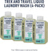 Sea to Summit Trek and Travel Liquid Laundry Wash, 4-Pack (4 x 89ml Bottles)...