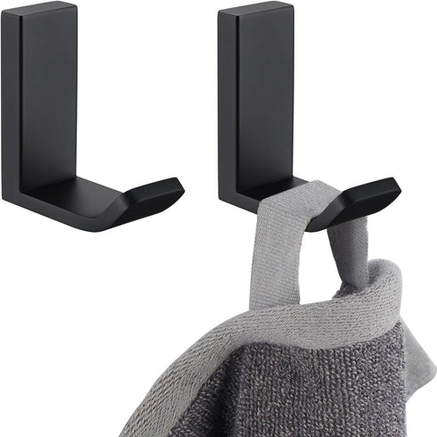 APLusee 2 Pack Bath Robe Hook, 304 Stainless Steel L Shape Coat Holder, Bathroom Home Accessories Matte Black...