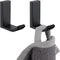 APLusee 2 Pack Bath Robe Hook, 304 Stainless Steel L Shape Coat Holder, Bathroom Home Accessories Matte Black...