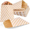 VGOODALL 120PCS Flat Paper Bags, 5 x 7 Inch Popcorn Bags Cookie Bags Kraft Paper Bags Striped Snack Bags Treat Bags for Snacks Cookies...