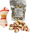 DOGCHEWZ™ Rawhide Dual Color Knotted Mini Bone Dog Chew Treats with Chicken Wrapped 3" (18 Ct/Bag) - Chicken Flavored...