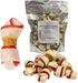 DOGCHEWZ™ Rawhide Dual Color Knotted Mini Bone Dog Chew Treats with Chicken Wrapped 3" (18 Ct/Bag) - Chicken Flavored...