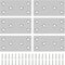 6PCS 3.11'' x 1.57'' Mending Plates, Flat Metal Bracket with Holes, Stainless Steel Connector for Wood Desk Chair Cabinet Drawer Closet Frame Furn...