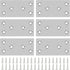 6PCS 3.11'' x 1.57'' Mending Plates, Flat Metal Bracket with Holes, Stainless Steel Connector for Wood Desk Chair Cabinet Drawer Closet Frame Furn...