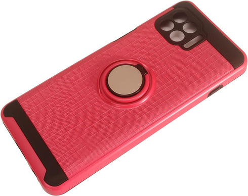 for Motorola One 5G, Moto One 5G UW /XT2075 - Phone Case w/Ring Stand - RS2 Hot Pink...