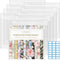 Csyidio 10PCS 12 x 12 Inch Scrapbook Paper Storage Organizer with Label Stickers, Clear Paper Storage Bag for Holding Scrapbook Paper Pad, Vinyl P...