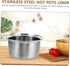 Ciieeo Small Hot Pot Liner Stainless Steel Cookware Rice Maker Pan Nonstick Cookware Rice Inner Tank Rice Cooker Pressure Pot Rice Cooking Pan Ind...