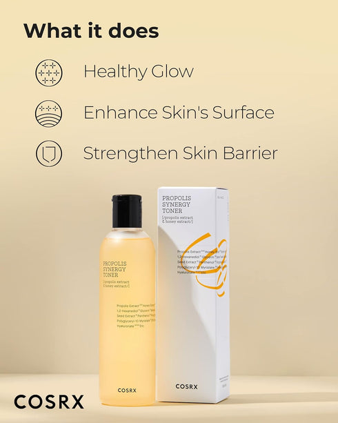 COSRX Full Fit Propolis Synergy Toner, 150ml / 5.07 fl.oz | Instant Moisture Boosting Toner, Propolis 72.6% Honey 10.7% Panthenol, Korean Skin Car...