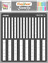 CrafTreat Geometric Stripe Stencils for Painting on Wood, Wall, Tile, Canvas, Paper, Fabric and Floor - Stripes - 6x6 Inches - Reusable DIY Art an...