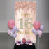 16th Birthday Door Banner Decorations for Girls, Pink Rose Gold Sweet 16 Birthday Door Cover Backdrop Party Supplies, Large Happy Sixteen Year Old...