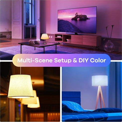 Linkind Matter Smart RGBTW Bulb, BR30 Smart Light Bulbs, LED Color Changing Light Bulbs, E26 Flood Light Bulbs 650LM 60W Recessed Smart Bulbs work...