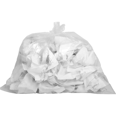 Genuine Joe GJO01010 Low-Density Trash Can Liner, 10 Gallon Capacity, 24" Length x 23" Width x 0.60 mil Thickness, Clear (Box of 500)...