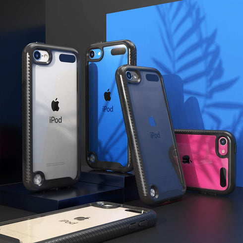for iPod Touch 7th Generation Case,2 in 1 Shockproof iPod Case with 2 HD Screen Protectors,Hybrid Heavy Duty Protection Shock Resistant Cover for ...