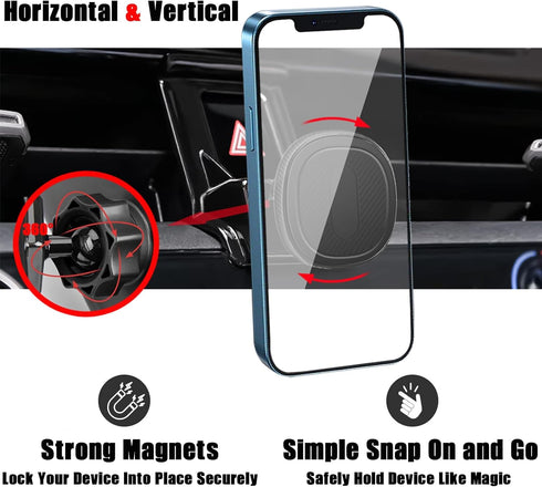 Car Phone Holder, Car Mount, for Toyota Corolla 2024 2023 2022 2021 2020, Air Vent Phone Stand, Auto Dashboard, Sticker Free Magnetic Navigation B...