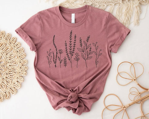 Wild Flower Stencils 4pcs, Self Adhesive Silk Screen Stencils Rose Flower Animal Plant Spring DIY Stencils for Painting on Wood, T-shirt, Chalkboa...