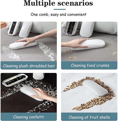 Multi-Functional Table Crumb Sweeper, Handy Rolling Bed Sweeping Brush, Floor Dust Remover, Cleaning Brush for Removing Lint Dust in Clothes, Furn...