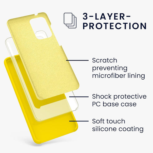 kwmobile Case Compatible with Samsung Galaxy A52 / A52 5G / A52s 5G Case - TPU Silicone Phone Cover with Soft Finish - Radiant Yellow...