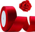 Red Ribbon 1 1/2inch, 25 Yards Satin Craft Ribbon, Single Face Polyester Silk Hair Ribbon, Fabric Ribbon for Bouquets, String Ribbon for Gift Wrap...