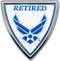 Elektroplate Officially Licensed Retired United States Air Force Shield Chrome All Metal Emblem for Cars, Trucks, and All Auto | Universal Fit at ...